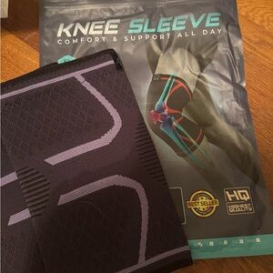 Black and Purple Knee Sleeve